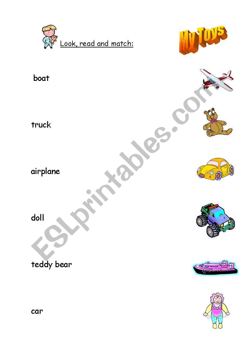 My Toys worksheet