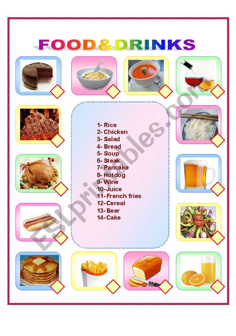Food&Drink worksheet