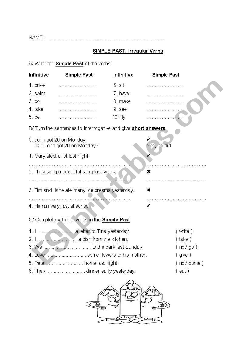 Simple Past worksheet