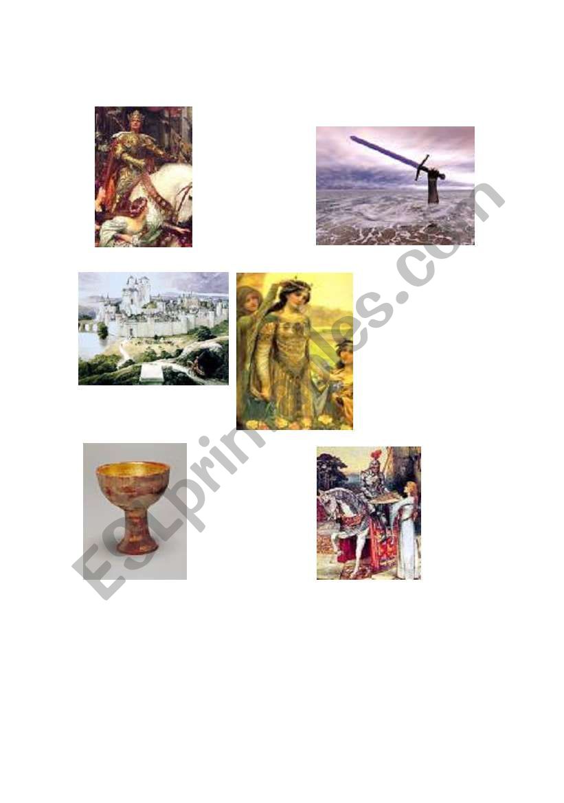 King Arthur Flash Cards worksheet