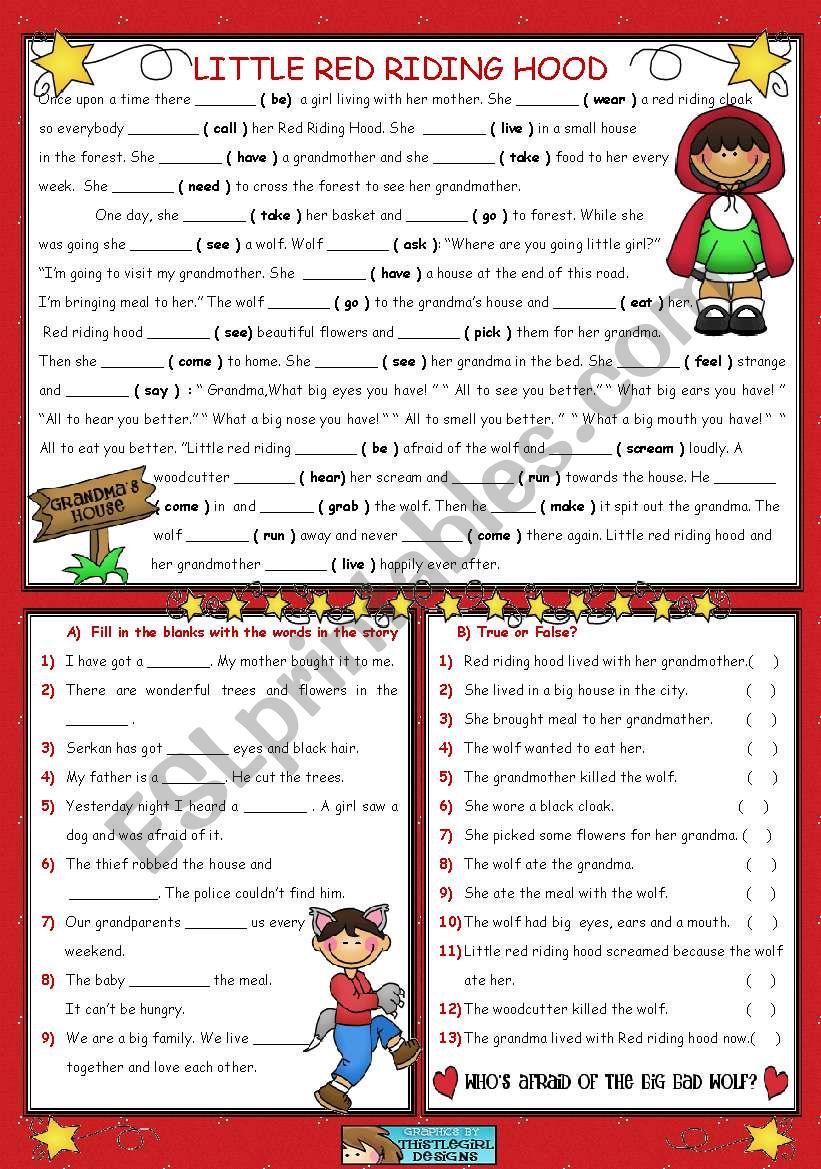 Little Red Riding Hood / Simple Past Tense