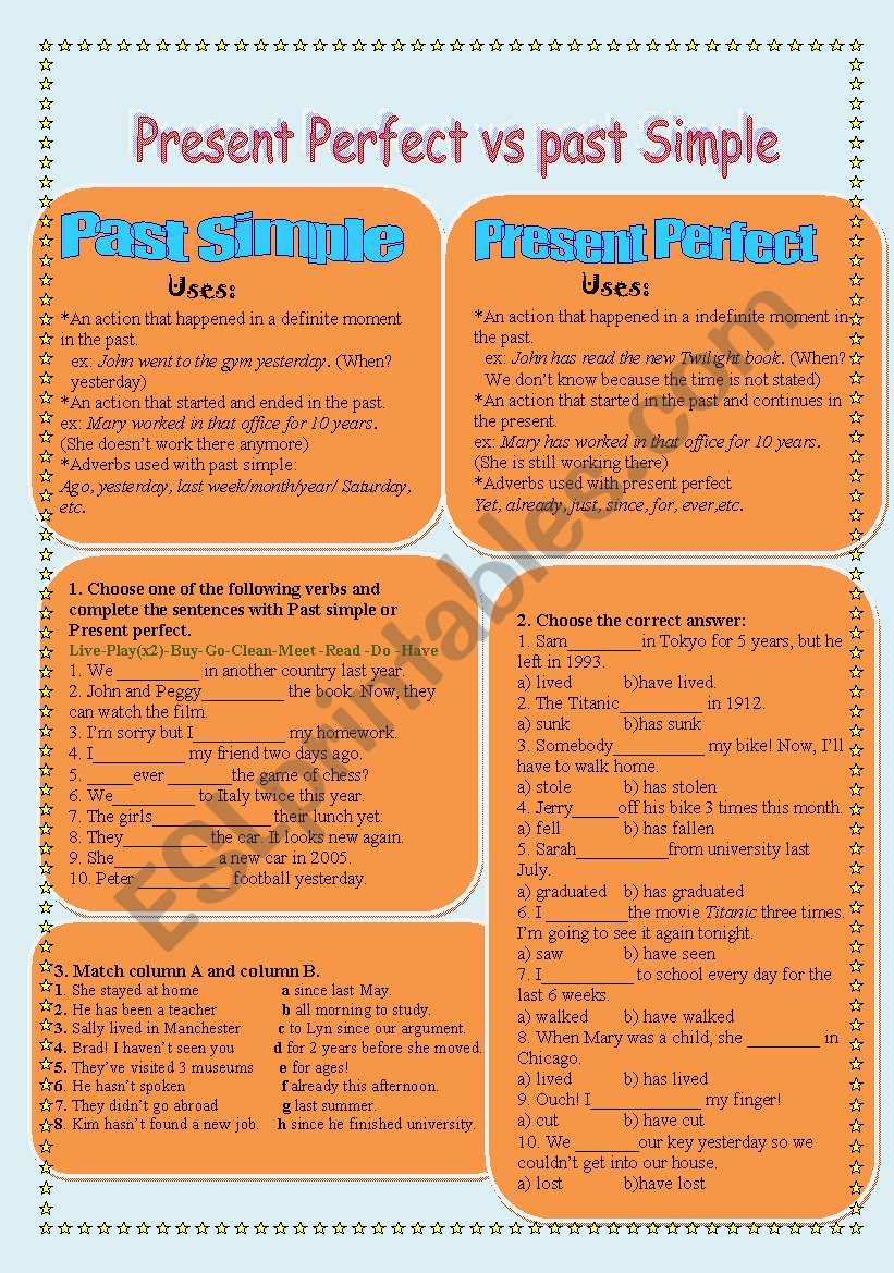 present perfect vs past simple