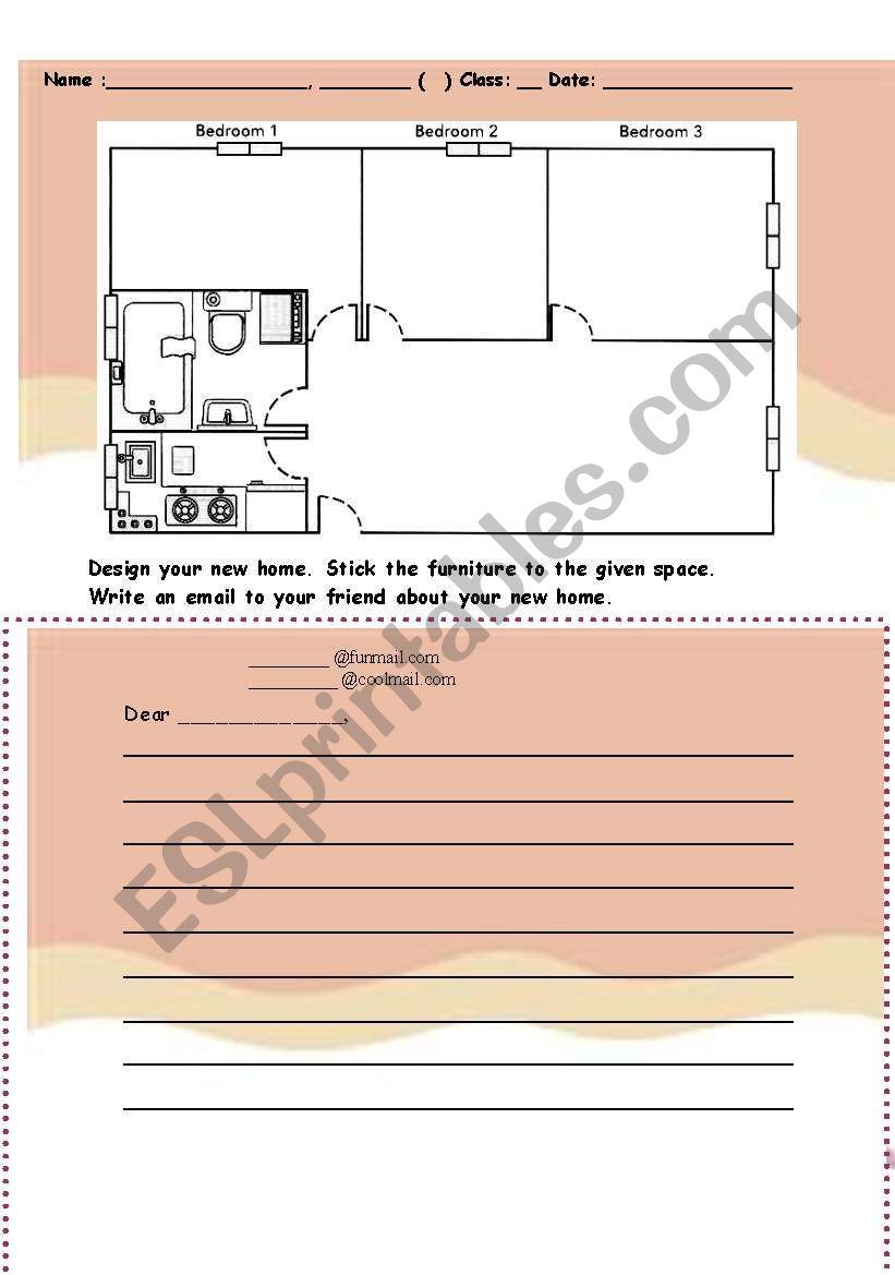 Design a dream home worksheet