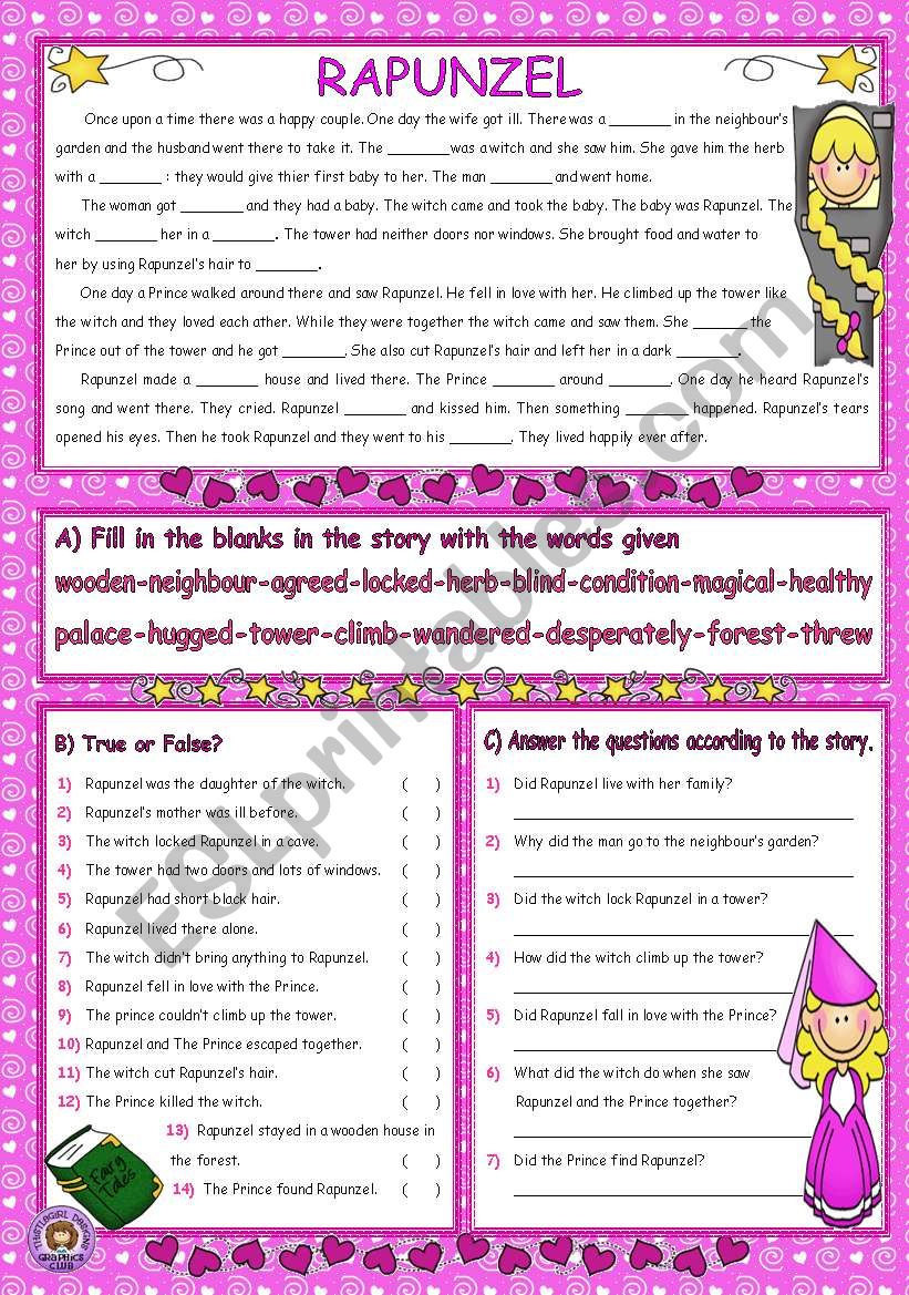 RAPUNZEL/2  worksheet