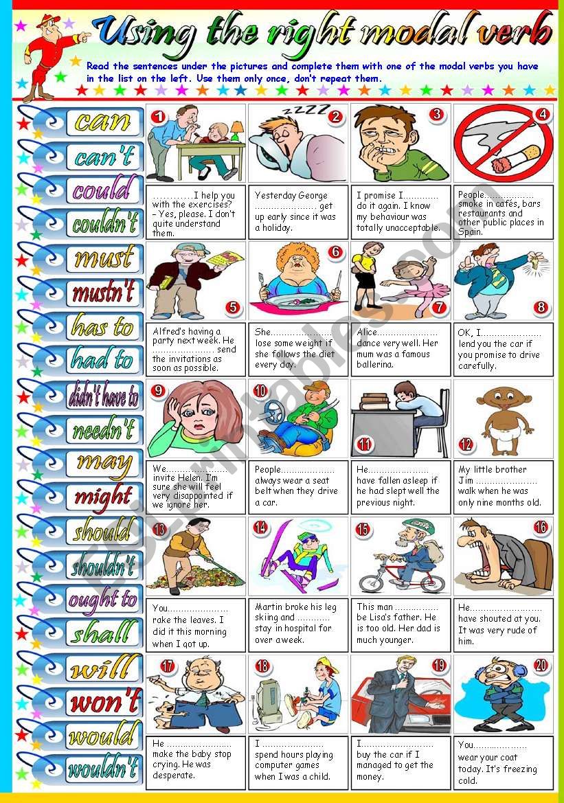 USING THE RIGHT MODAL VERB - KEY INCLUDED