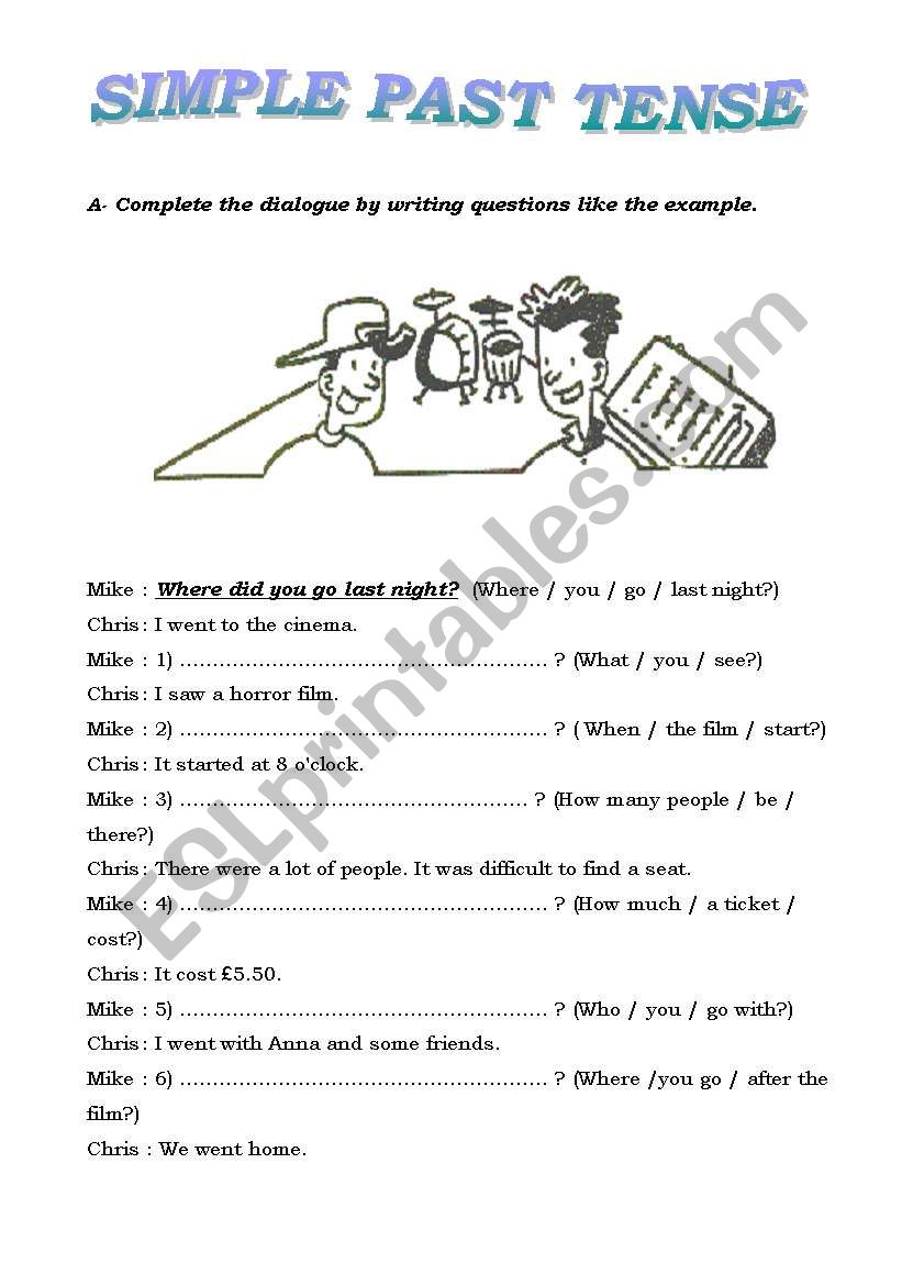 Simple Past Tense worksheet