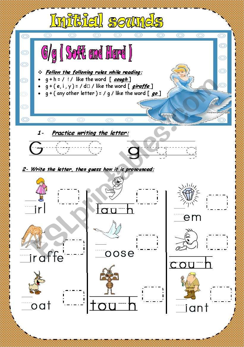 Hard and Soft ( g )/ Phonetics for young students.