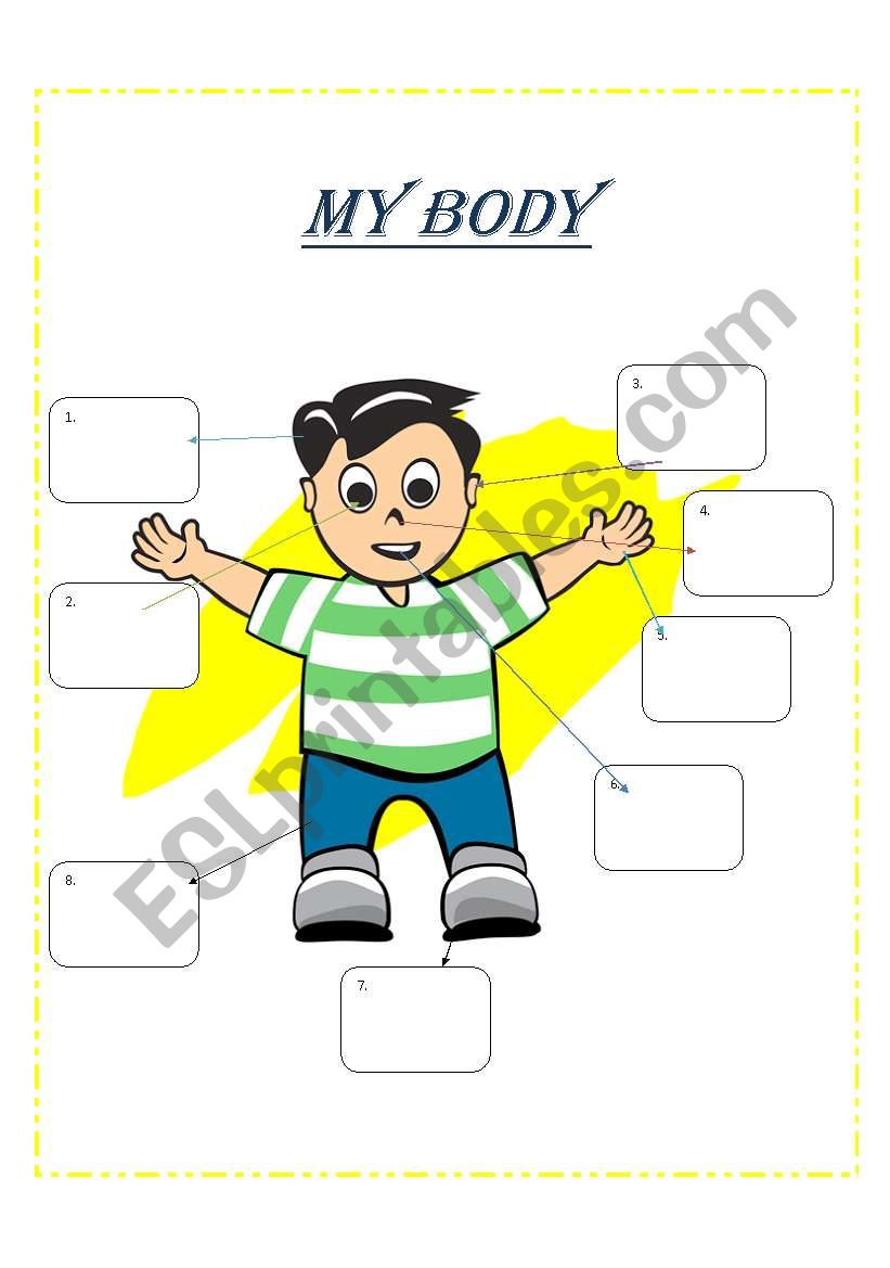 my body worksheet