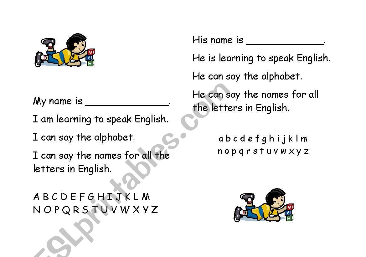 reading & counting worksheet