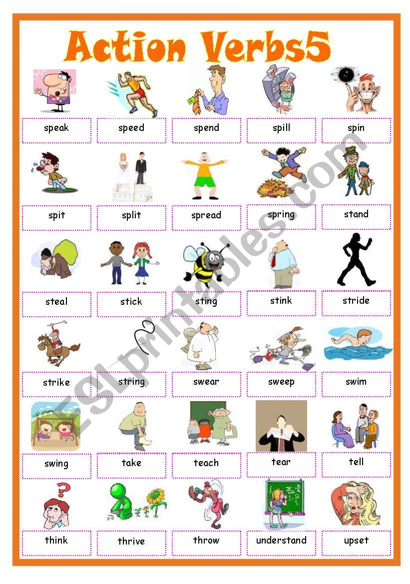 Action Verbs5 worksheet