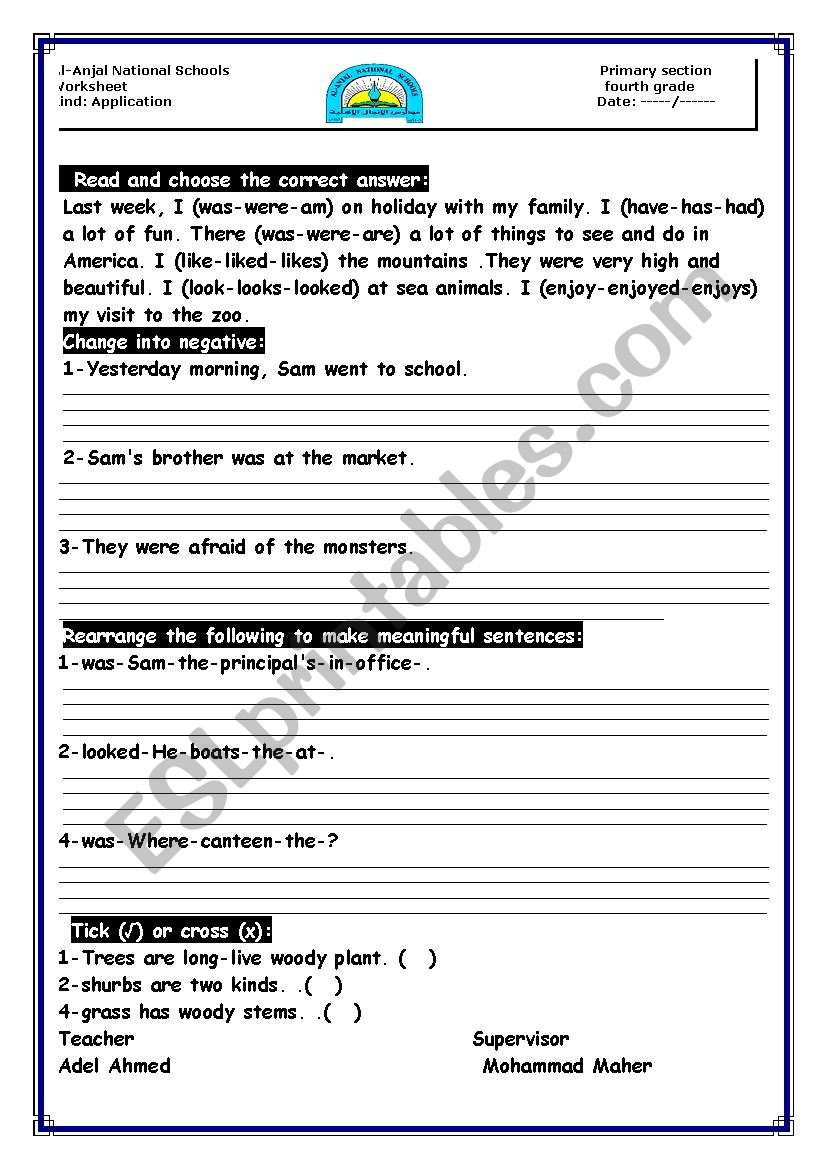 past simple worksheet