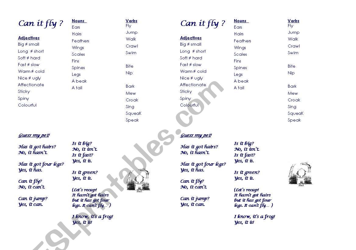 Guess_my_pet (pupil´s activity sheet)