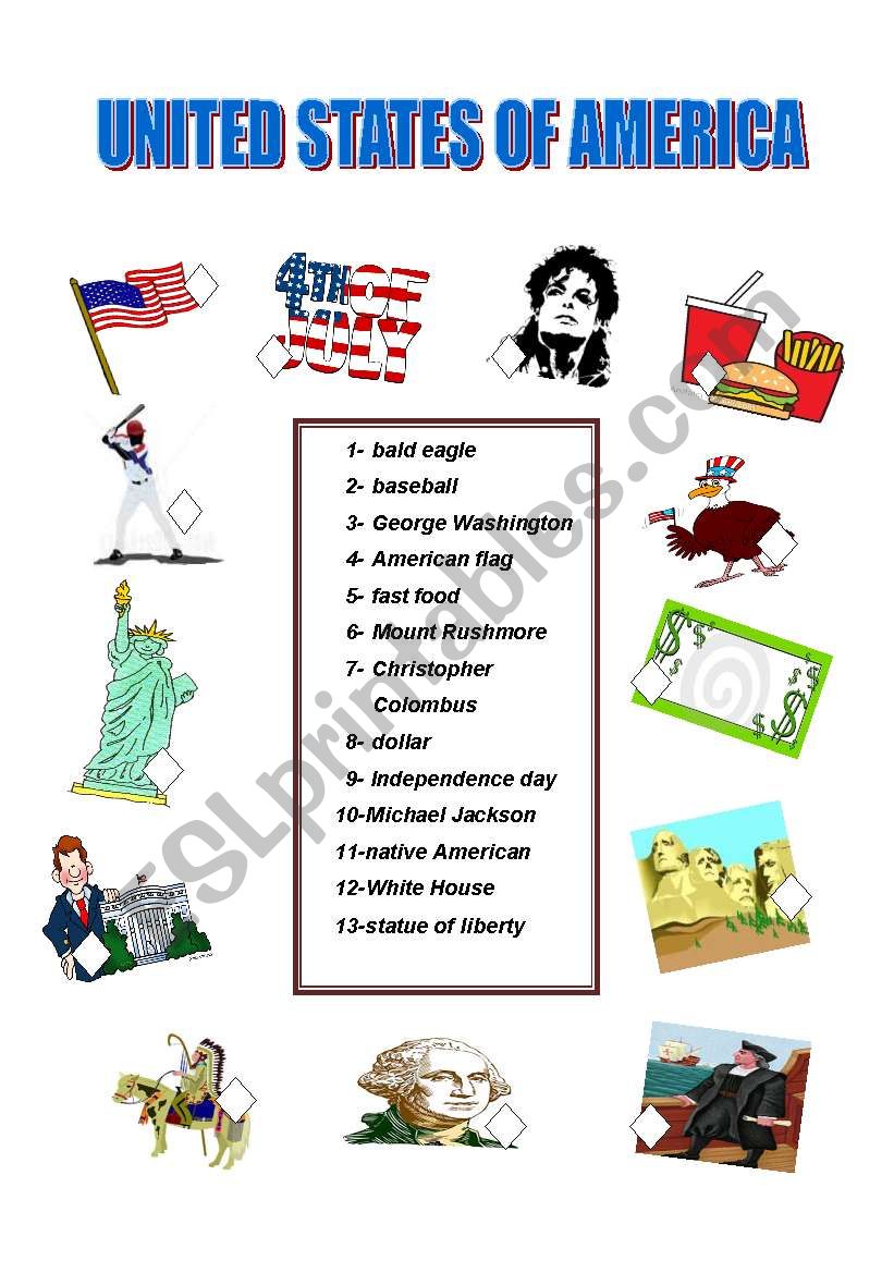 usa  worksheet