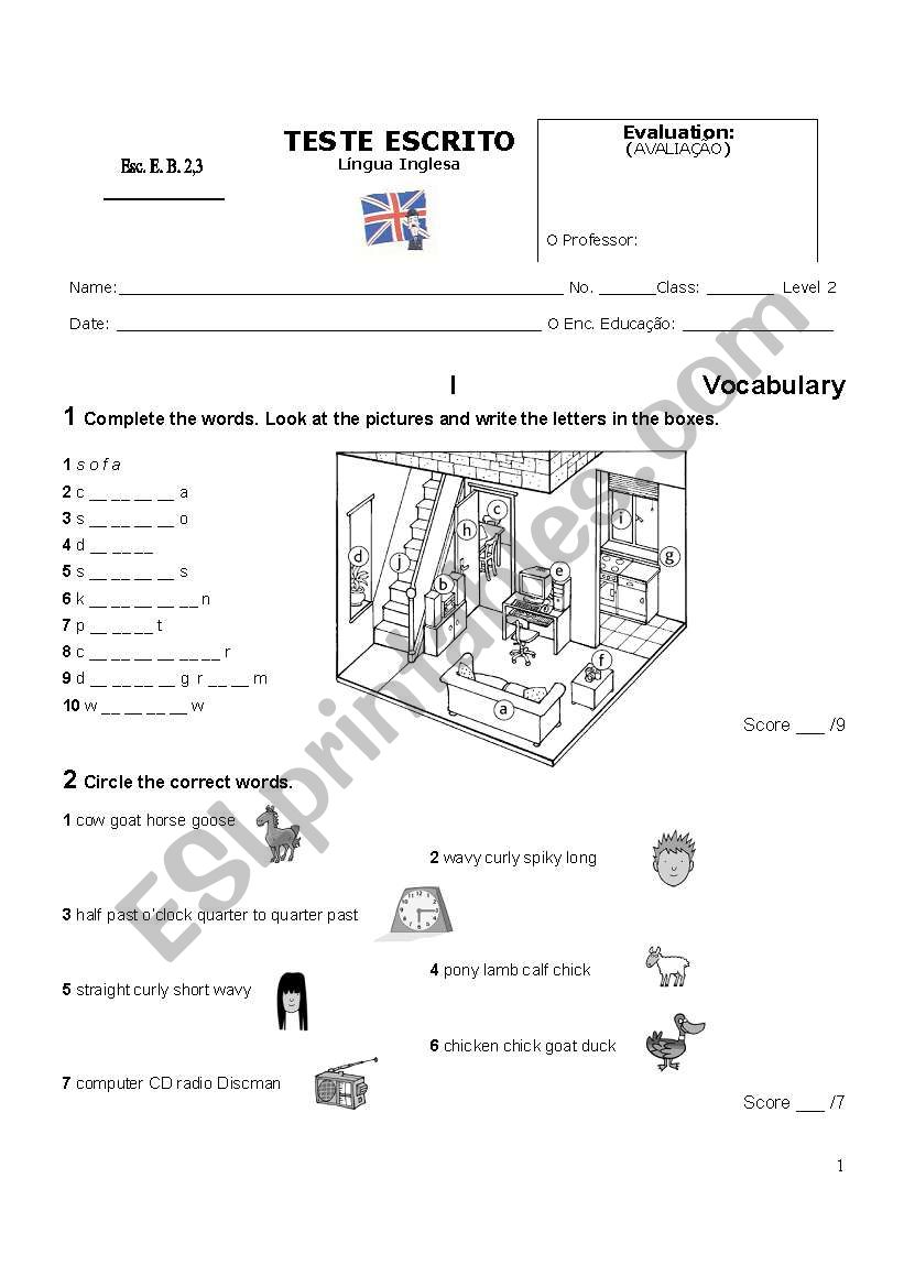 Test worksheet