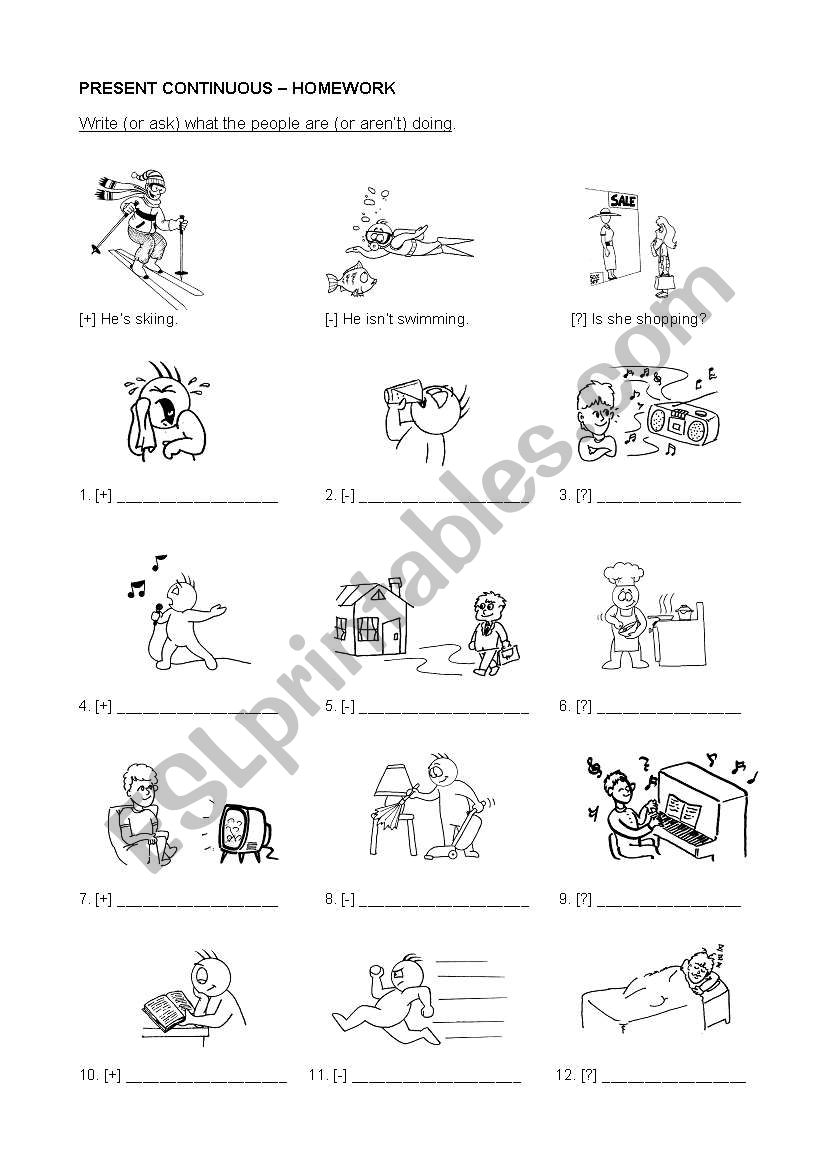 what are they doing? worksheet