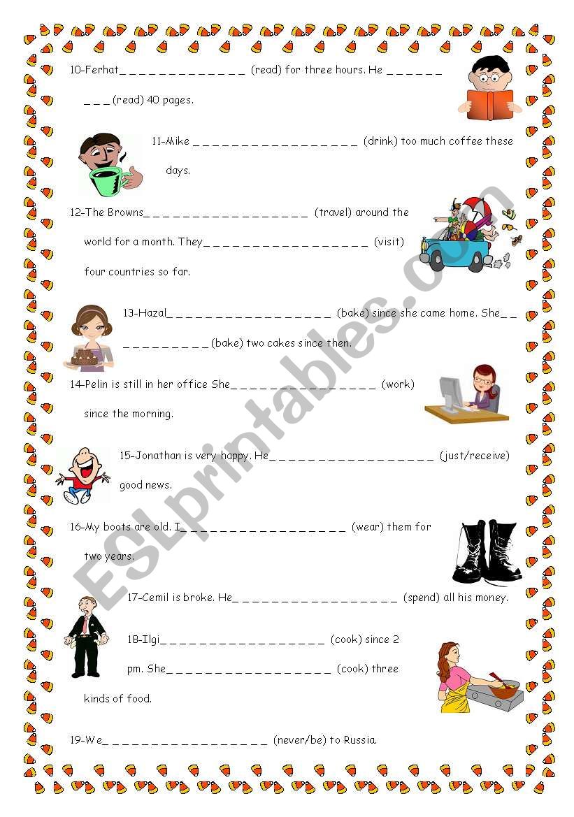    	Present Perfect vs Present Perfect Continuous 2 of 4