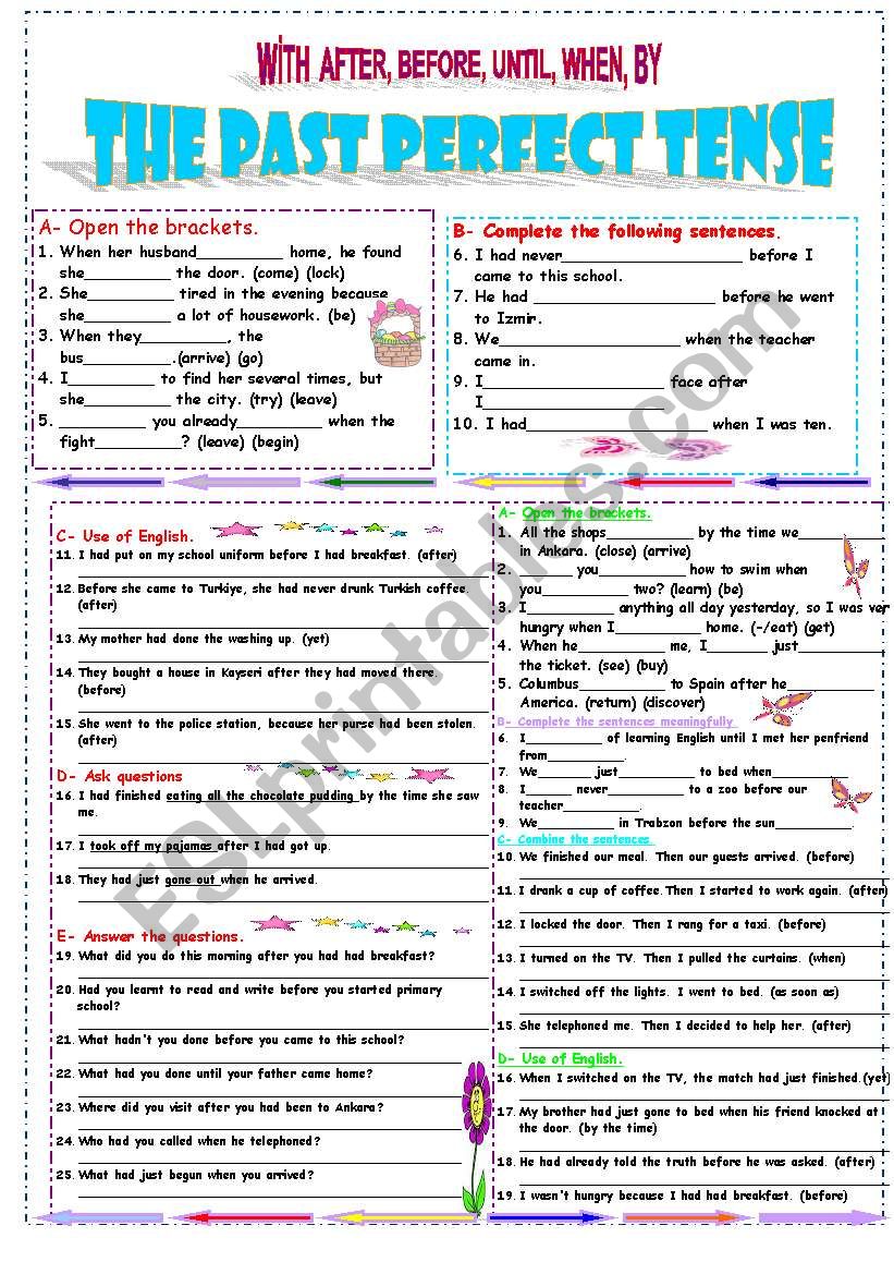 the-past-perfect-tense-esl-worksheet-by-ferdiferdi