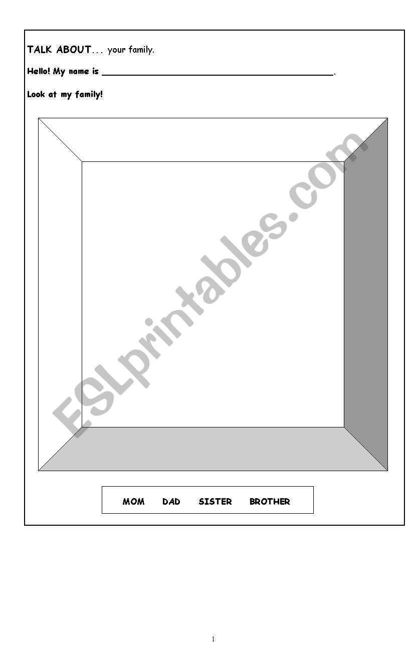 FAMILY worksheet