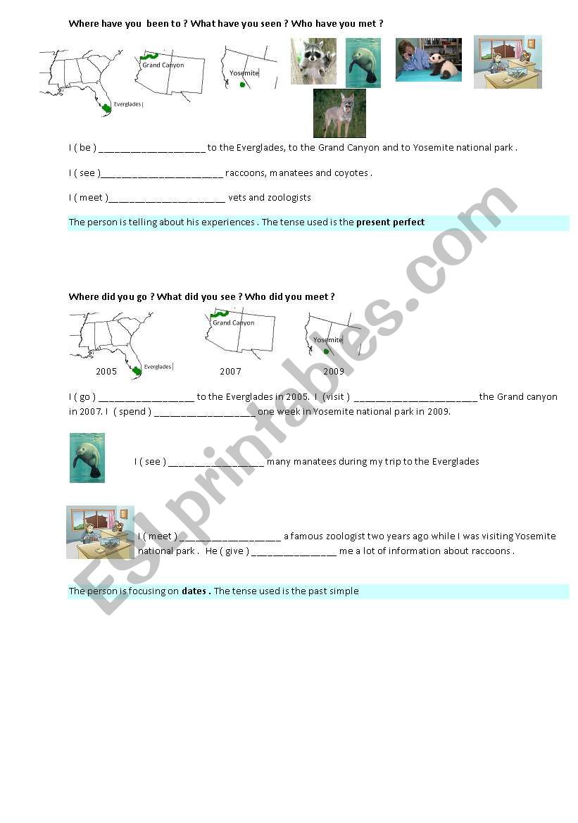 present perfect versus past simple