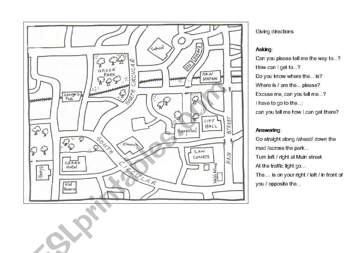 Map: How to get to worksheet