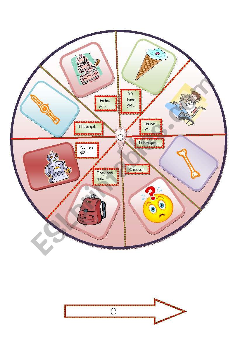 have got, has got spinner worksheet