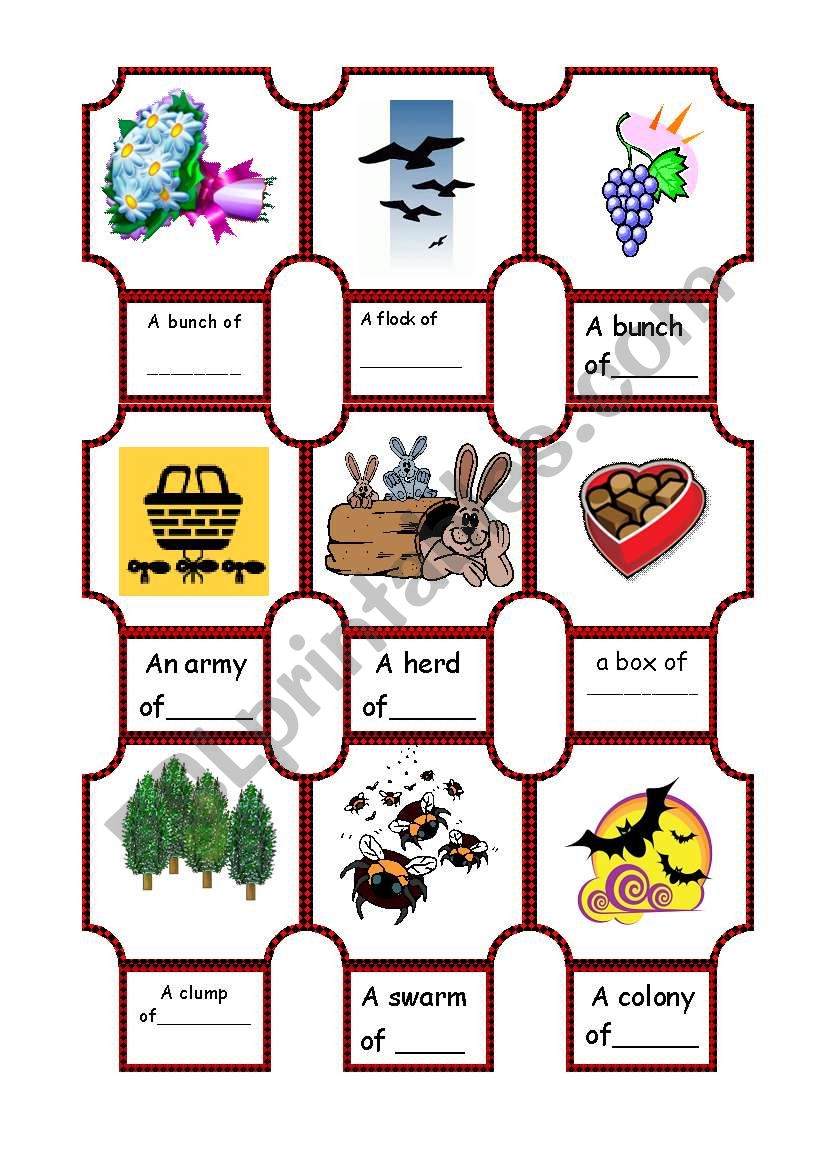 collective nouns worksheet