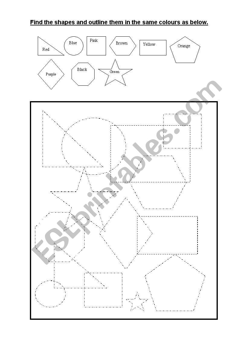 Figure-ground Shape Worksheet worksheet