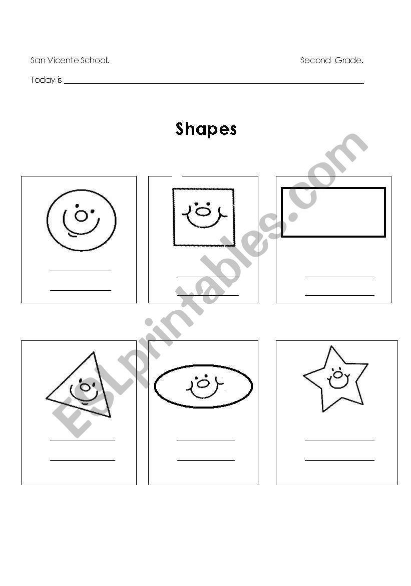 Shapes worksheet