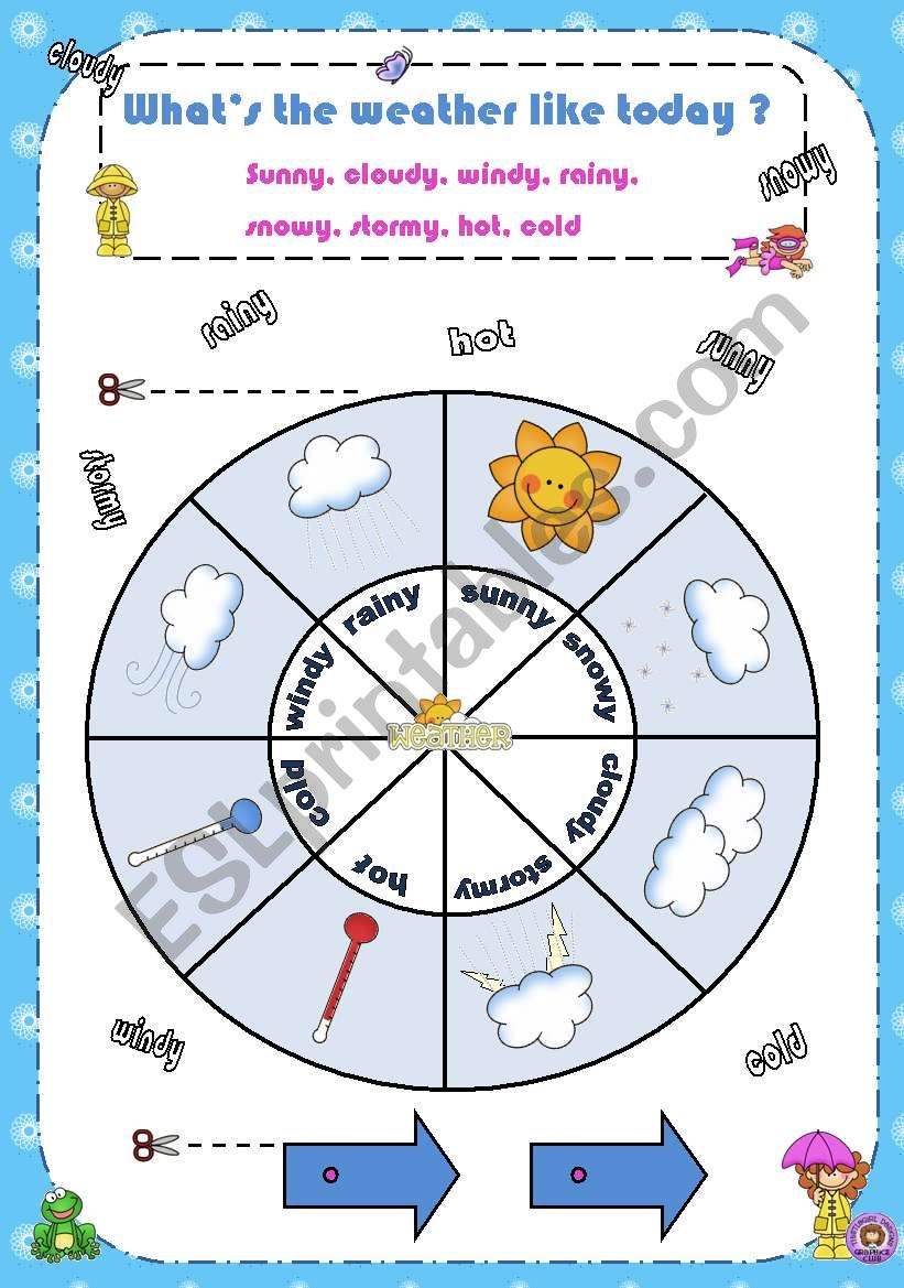 Weather wheel worksheet