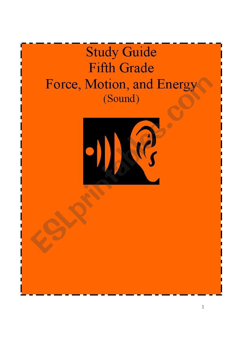 Science Study guide for 5th grade. Force, Motion and Energy.Questions included