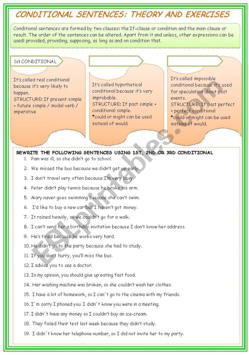 rewrite-conditional-sentences-key-included-esl-worksheet-by-aragoneses