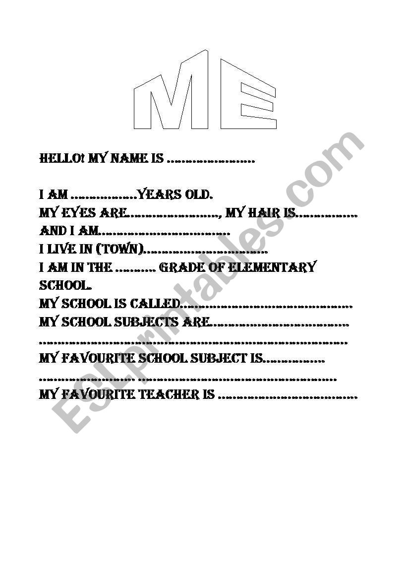 ME worksheet
