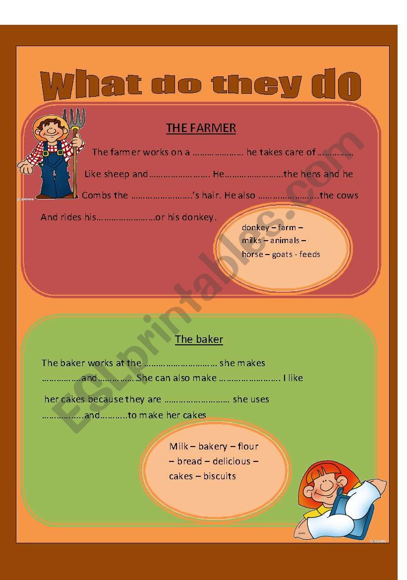 what do they do worksheet