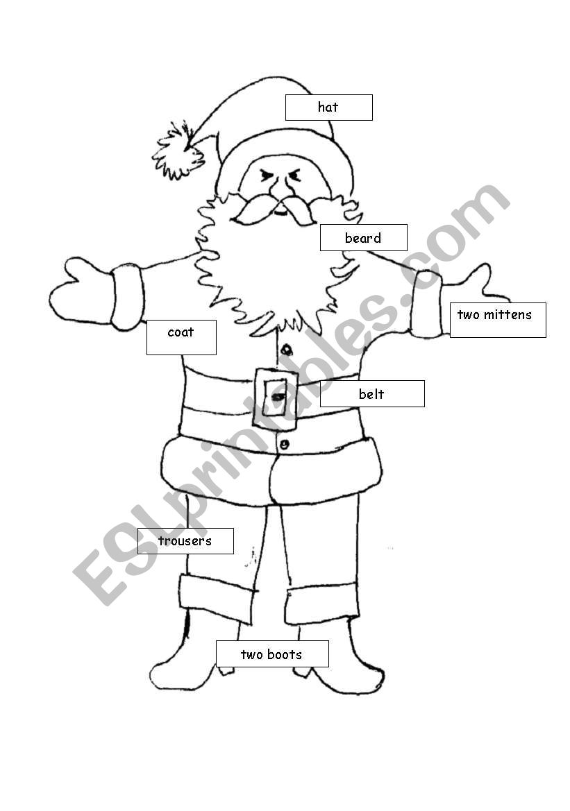 Santa Claus worksheet