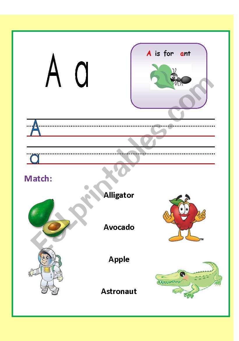 Alphabets WS. (1-3) worksheet