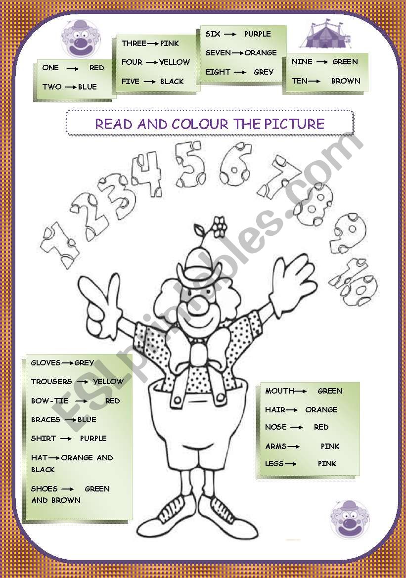 Mr.CLOWN worksheet