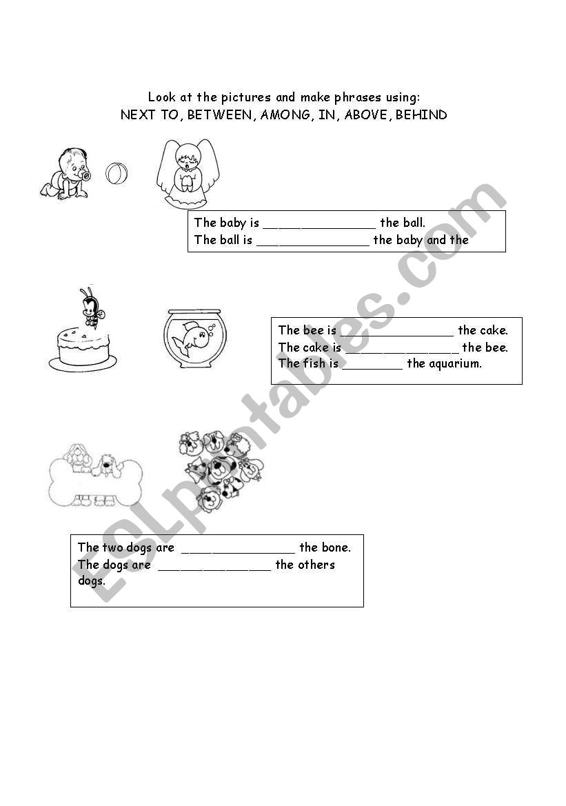Prepositions I worksheet