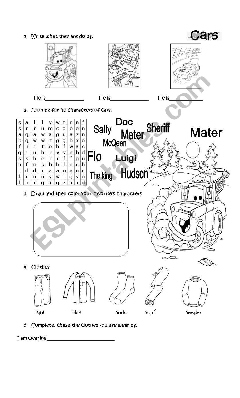 Present continuos  worksheet