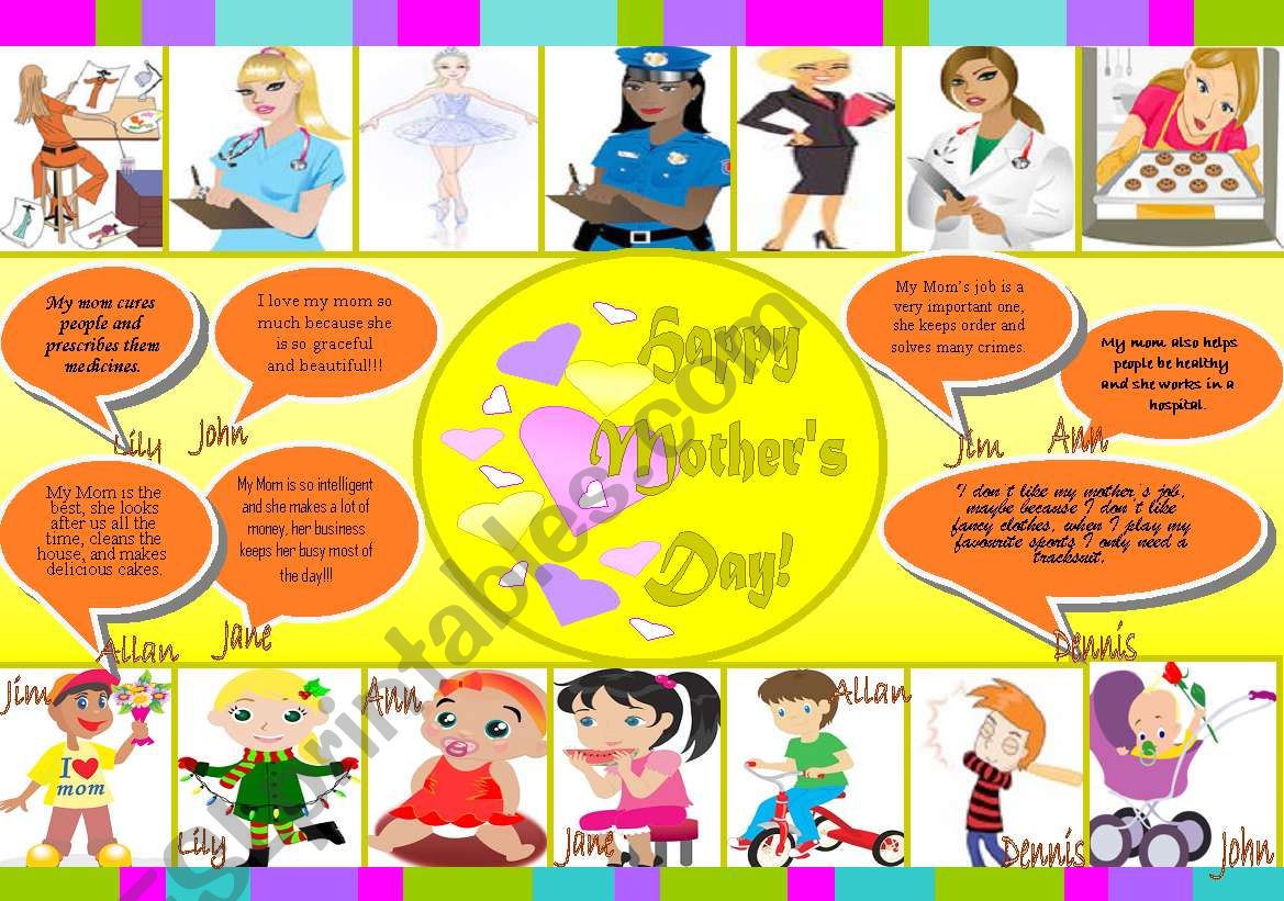 Happy Mother´s Day! - ESL worksheet by Vale A.