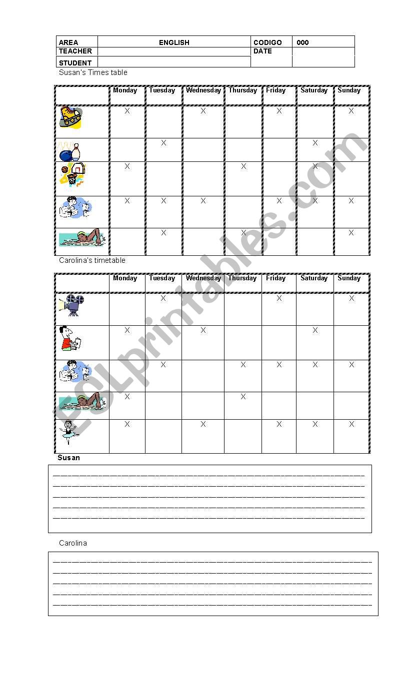 DAYLI ROUTINE worksheet