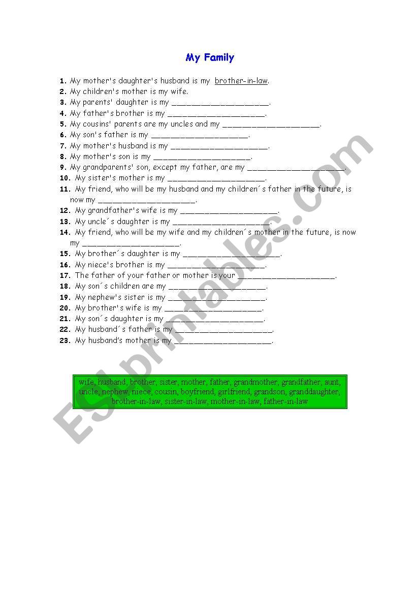 possessive case worksheet