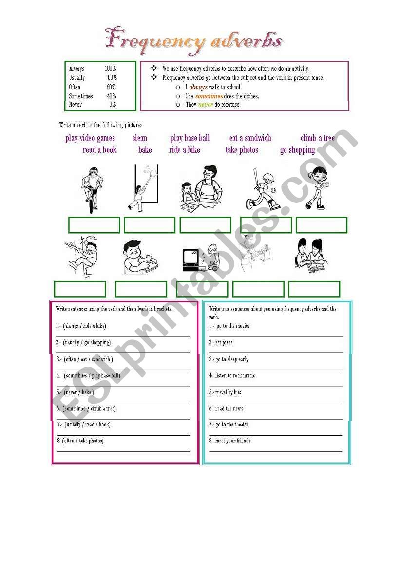 frequency worksheet