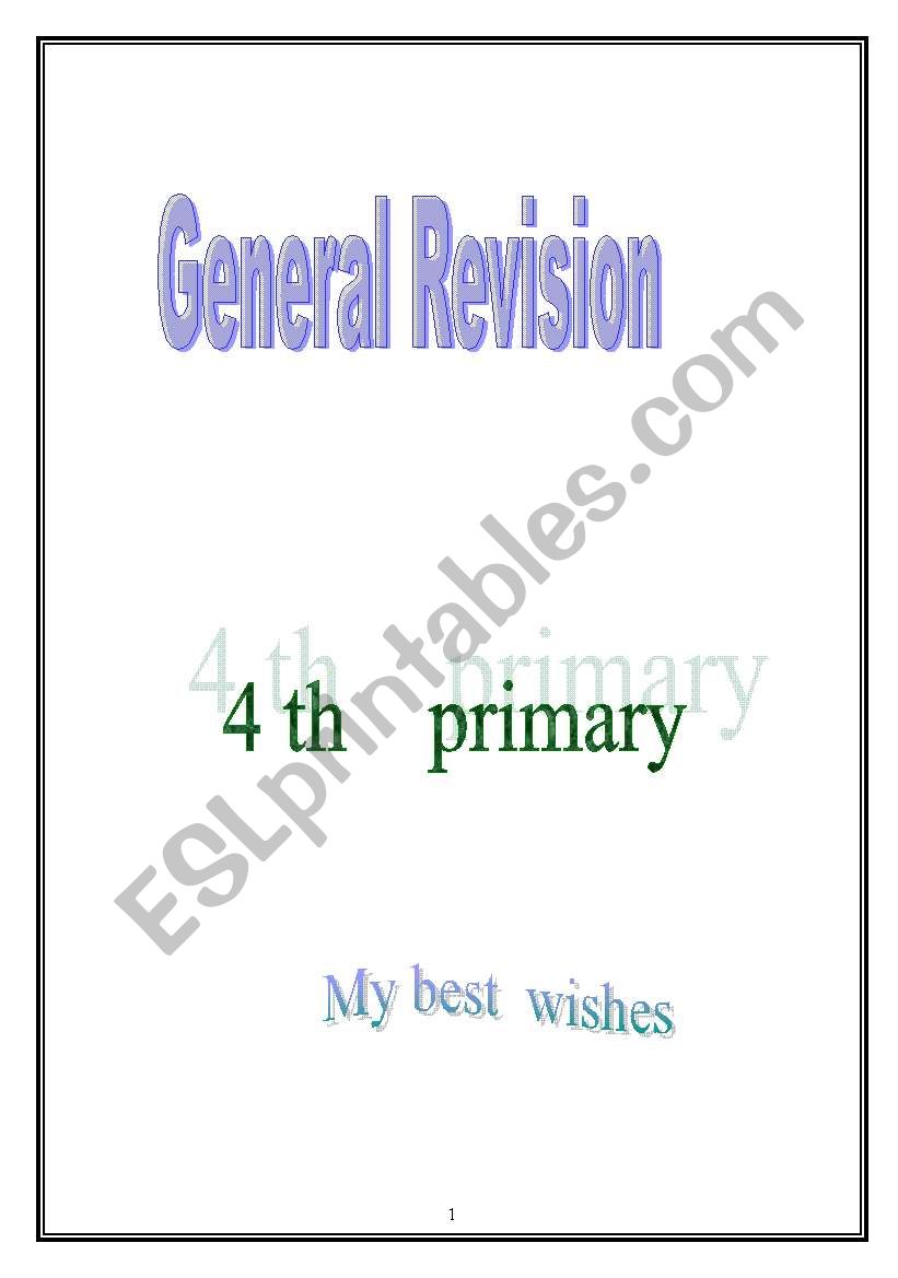 Final Revision for Math first primary