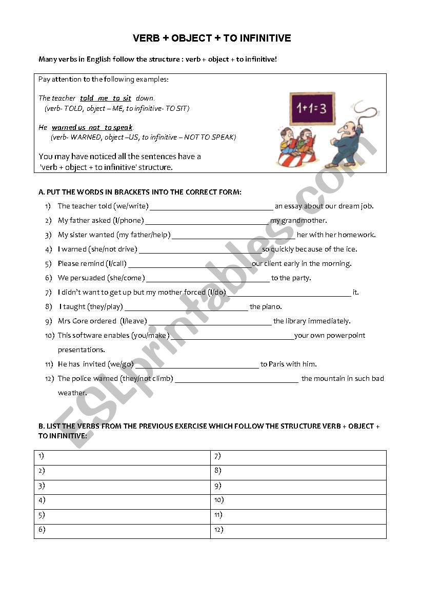 verb-object-infinitive-explanation-exercises-solution-esl