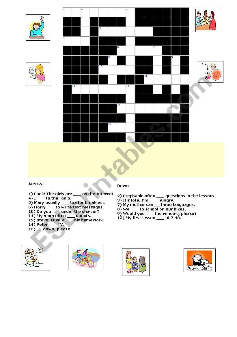 verbs puzzle worksheet