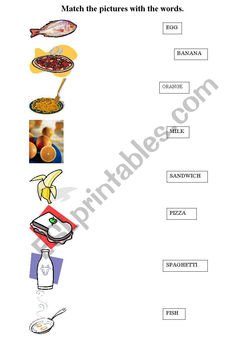 Food  worksheet