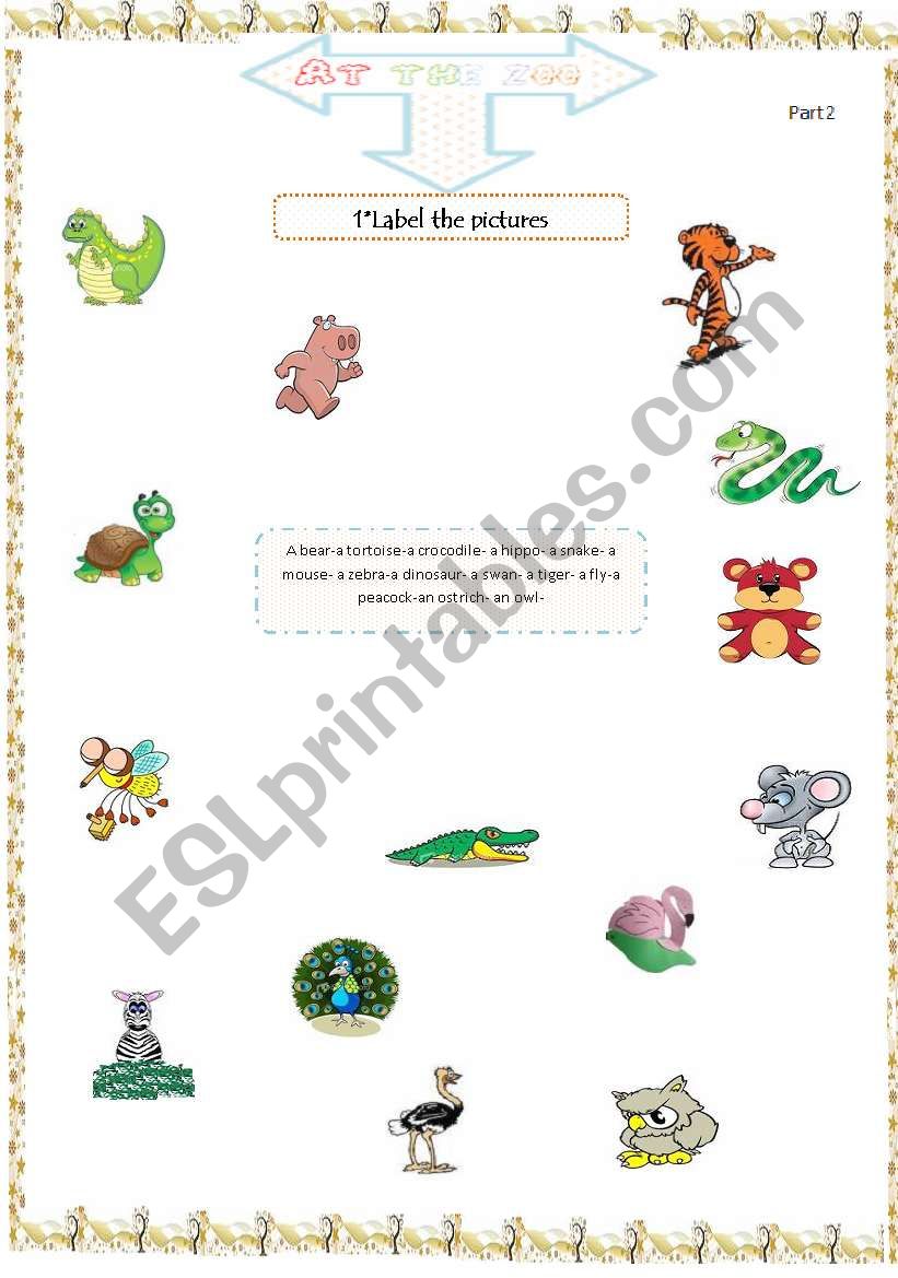 animals part2 worksheet