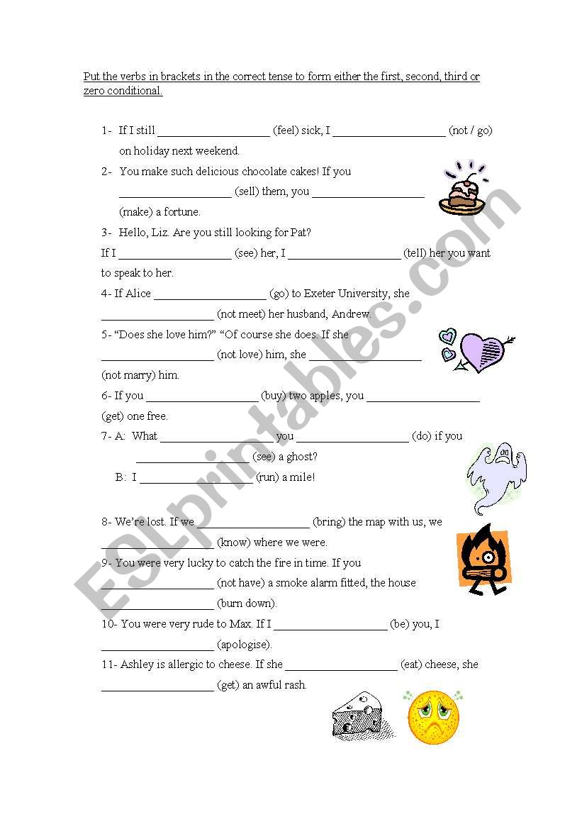 mixed conditionals worksheet