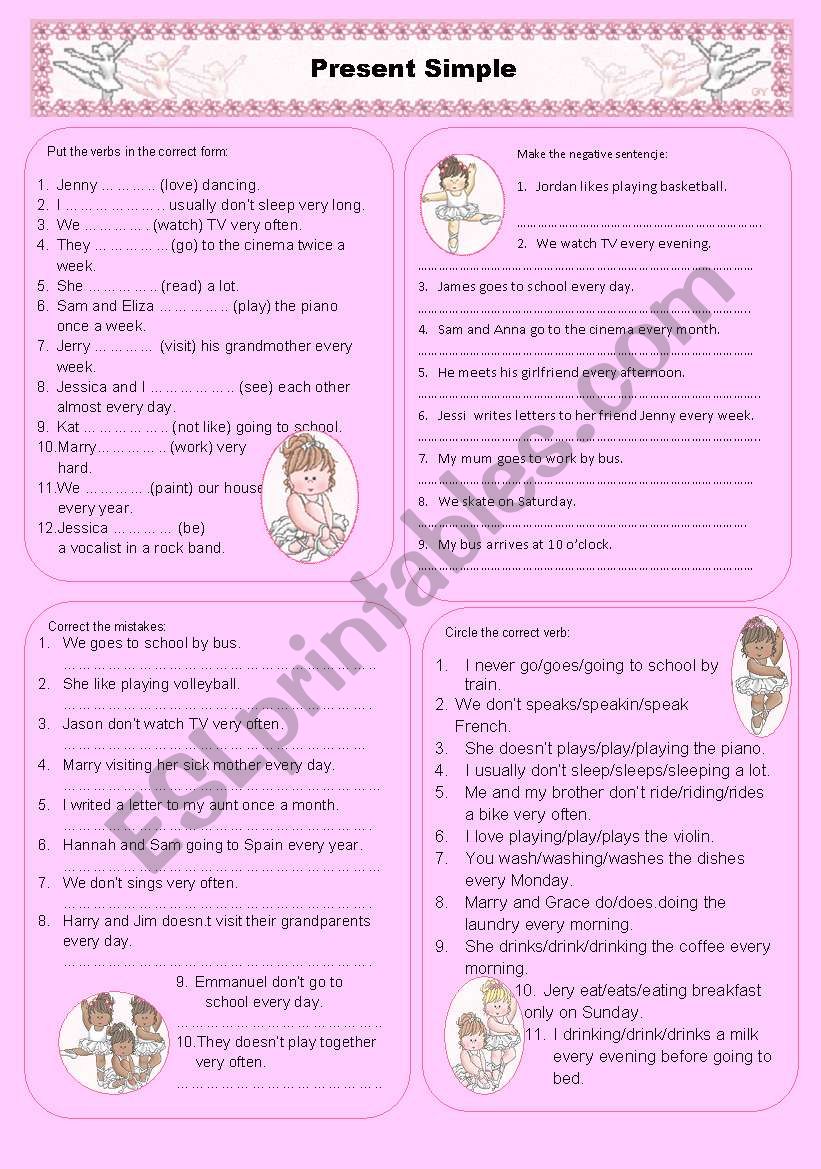 Present Simple Tense worksheet