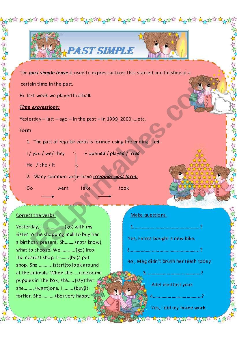 PAST SIMPLE worksheet